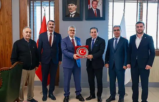 Ağrı heyetinden Bingöl Valisi Cahit Çelik'e hayırlı olsun ziyareti