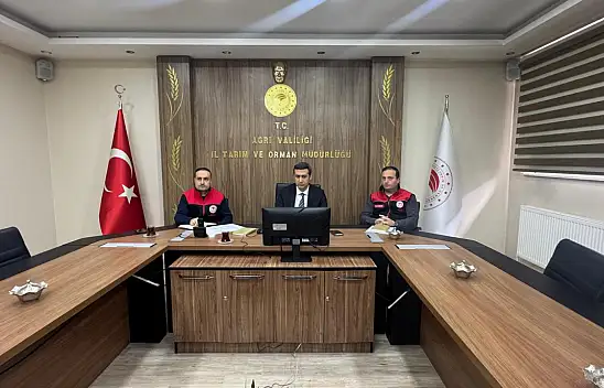 Ağrı İl Tarım ve Orman Müdürlüğü'nde aylık değerlendirme toplantısı yapıldı