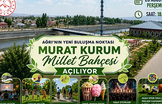 Ağrı'nın yeni buluşma noktası Murat Kurum Millet Millet Bahçesi açılıyor