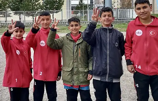 Ağrılı öğrenciler boccede bölge üçüncüsü oldu