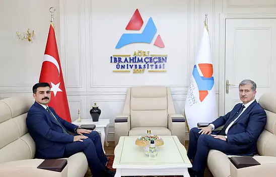 AİÇÜ Rektörü Gülçin, Adalet Komisyonu Başkanı Yiğit'i ağırladı