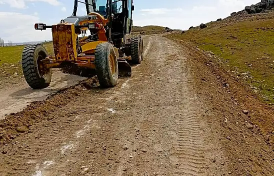 Akçevre köy yolunda ulaşım standardı yükseltildi