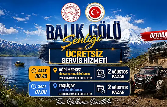 Balık Gölü Şenliği için ücretsiz servis desteği sağlanacak
