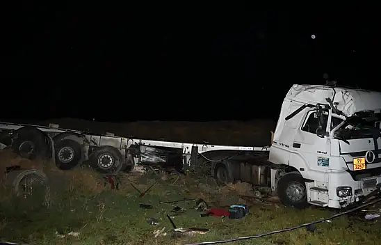 Bitlis'te zift yüklü tanker şarampole devrildi