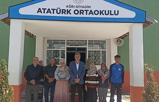 Çakan hafta sonunu eğitime ayırdı: Diyadin'de okulları tek tek inceledi