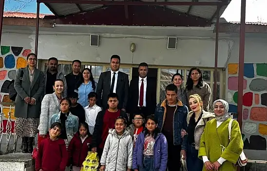Diyadin'de özel çocuklardan kalplere dokunan ziyaret