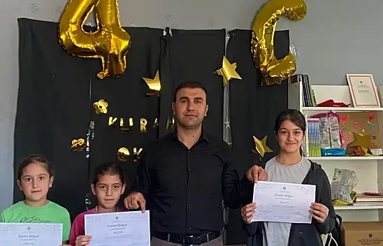 Diyadin'de yaz kur'an kursunda kapanış heyecanı
