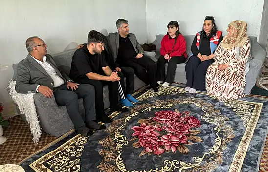 Diyadin Kaymakamı Furkan Korkusuz'dan aile ziyareti