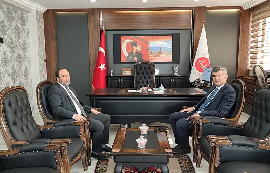 Diyadin Kaymakamı Korkusuz'dan İl Müftüsü İlhan'a ziyaret