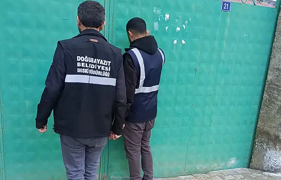 Doğubayazıt'ta su tasarrufu için kapı kapı bilgilendirme