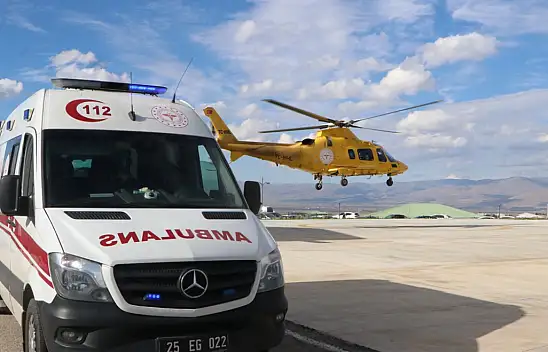 Erzurum'da 65 yaşındaki kadın için zamanla yarışıldı