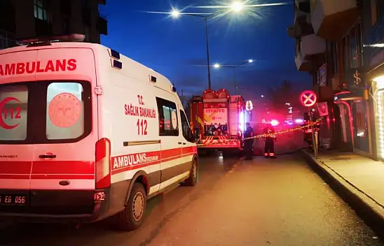 Erzurum'da halı mağazasında yangın