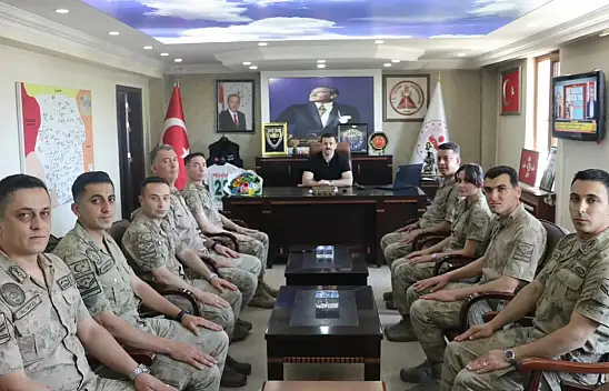 Jandarmadan Kaymakam Coşkun'a anlamlı ziyaret