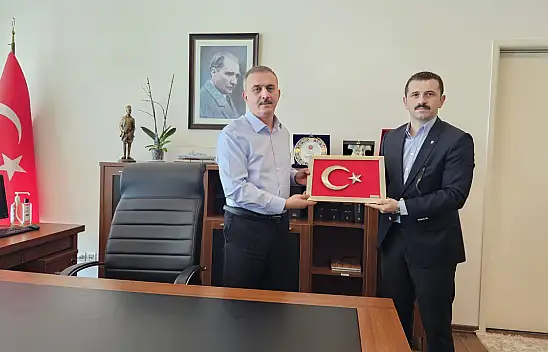 Kaymakam Ahmet Coşkun Ankara Vali Yardımcısı Cem Afşin Akbay'ı ziyaret etti