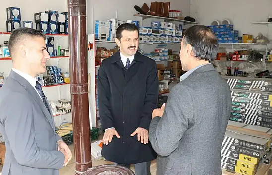 Kaymakam Coşkun Tutak esnafını dinledi