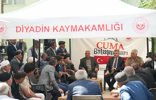 Kaymakam Korkusuz vatandaşlarla cuma buluşmasında bir araya geldi