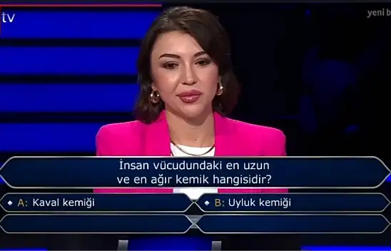 Kim Milyoner Olmak İster'de Sorulan Soru: İnsan Vücudundaki En Uzun ve En Ağır Kemik Hangisidir?