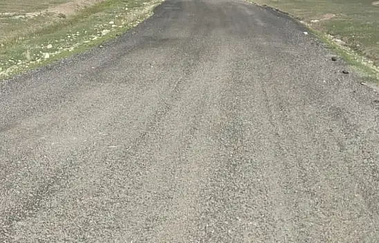 Kutlubulak köy yolunda iyileştirme çalışması tamamlandı