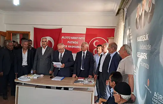 MHP Patnos İlçe Kongresi'nde Şahin Yaman yeniden başkan seçildi