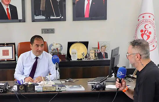 Müdür Çelebi TRT Erzurum Radyosu'nda Ağrı'nın spor vizyonunu anlattı