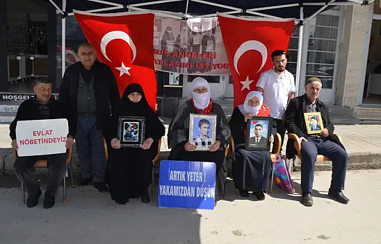 Muş'ta ailelerin evlat nöbeti sürüyor