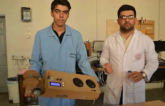 Muşlu öğrenci pet şişeden piknik sepeti ile Türkiye üçüncüsü oldu