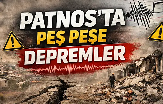Patnos'ta peş, peşe depremler! 2 deprem birden oldu