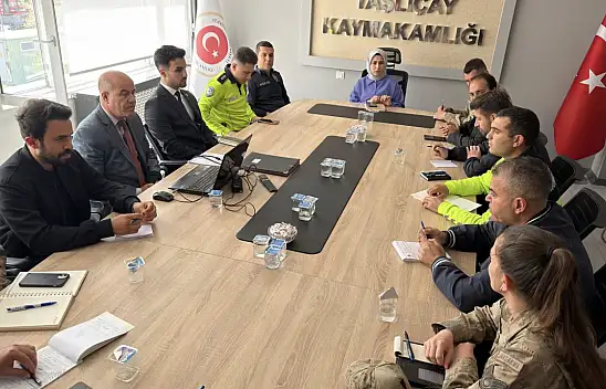 Taşlıçay'da güvenli eğitim için kurumlar bir araya geldi