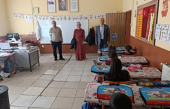 Taşlıçay'da iki köy okuluna ziyaret gerçekleştirildi