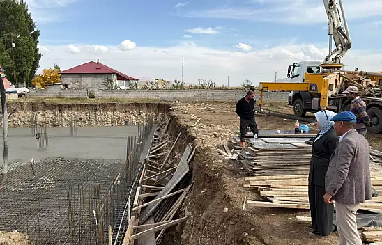 Taşlıçay'da kız öğrenciler için yeni Kur'an kursunun temeli atıldı