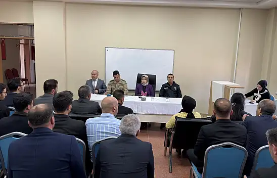 Taşlıçay'da okullarda güvenlik için yeni adımlar görüşüldü