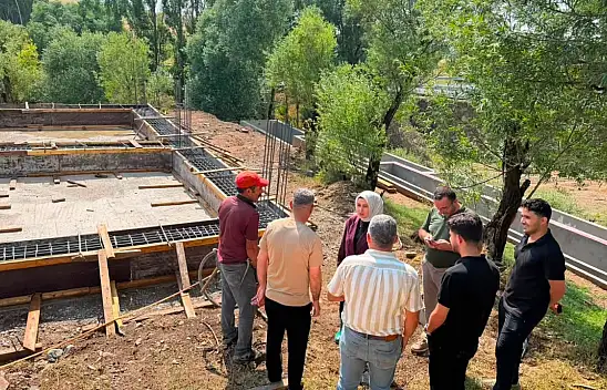 Taşlıçay'da yapımı süren balık tesisi yakından takip ediliyor