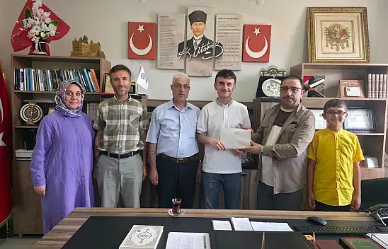 Türkiye ikincisi Semih Süheyb Han, Doğubayazıt Müftülüğünde ağırlandı