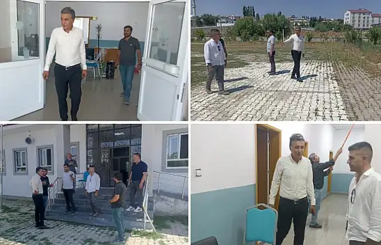 Tutak'ta okullar yeni döneme hazırlanıyor: Çakan çalışmaları yerinde inceledi
