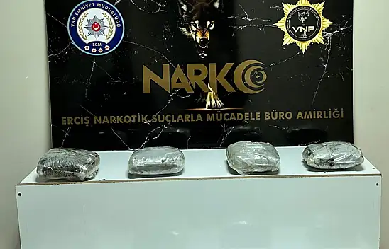 Van'da 8 Kilo 750 gram esrar ele geçirildi
