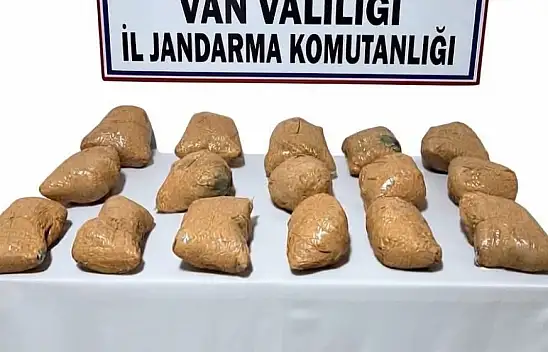Van'da jandarmadan uyuşturucu operasyonu: 22 kilo esrar ele geçirildi