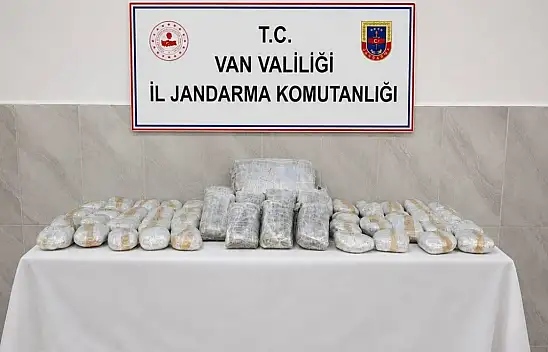 Van'da uyuşturucuya ağır darbe: 42 kilo skunk ele geçirildi