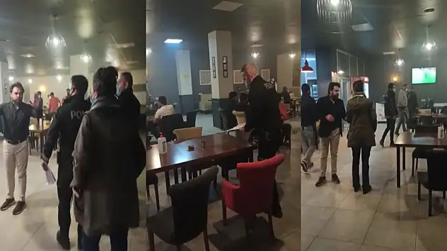 Doğubayazıt'ta gizlice müşteri alan 2 kafeye polis baskını
