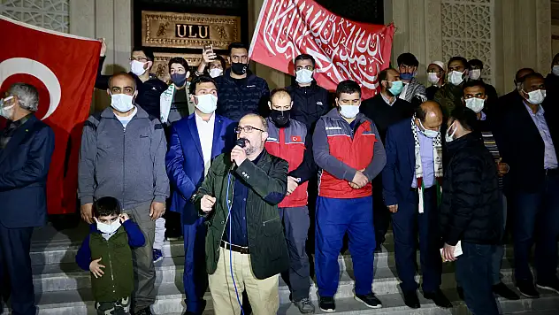 Ağrı'da İsrail'in Filistinlilere saldırıları protesto edildi