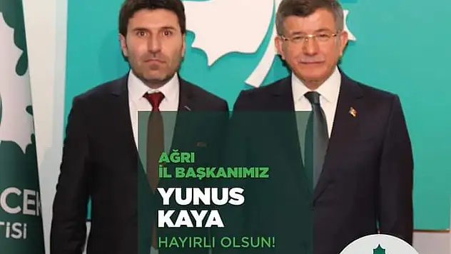 Gelecek Partisi Ağrı İl Başkanı İstifa etti