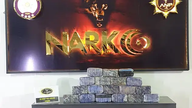 Ağrı'da 18 kilo 492 gram eroin ele geçirildi