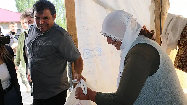 Belçika'da yaşayan hayırseverlerin kurbanlıkları Diyadin'de kesildi