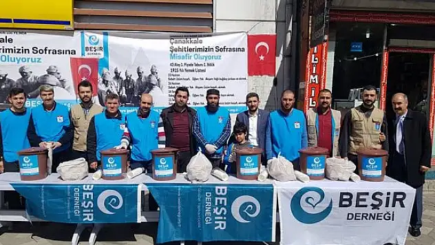 Ağrı Beşir Derneği'nden Çanakkale Savaşı Menüsü