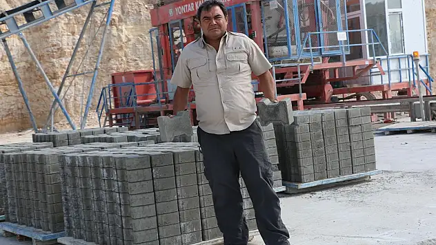 Diyadin'de parke taşı üretim tesisi kuruldu