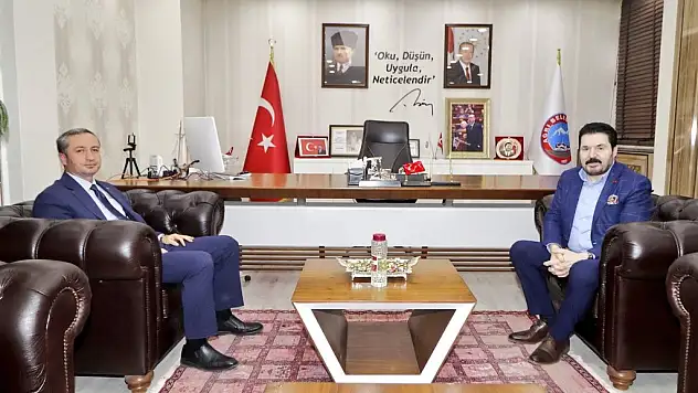 Milli Eğitim Müdürü Kökrek'ten Başkan Sayan'a ziyaret