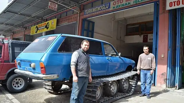 Kradenizlilerden paletli araç