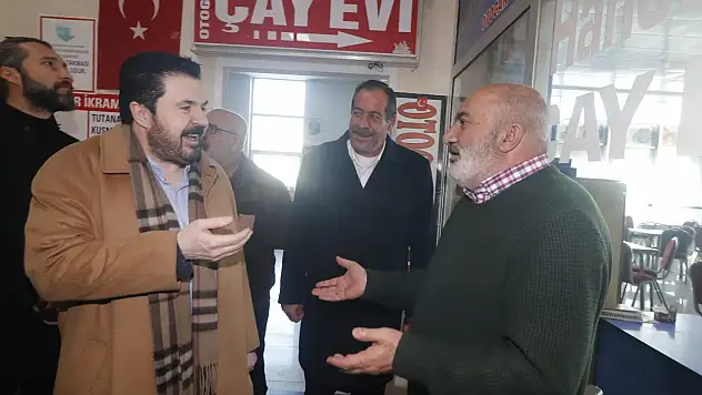 Başkan Sayan otogar esnafını ziyaret etti