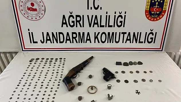 Ağrı'da 164 parça tarihi eser ele geçirildi