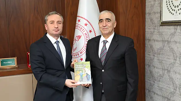AİÇÜ Öğretim Üyesi Gökalp'dan Milli Eğitim Müdürü Kökrek'e ziyaret