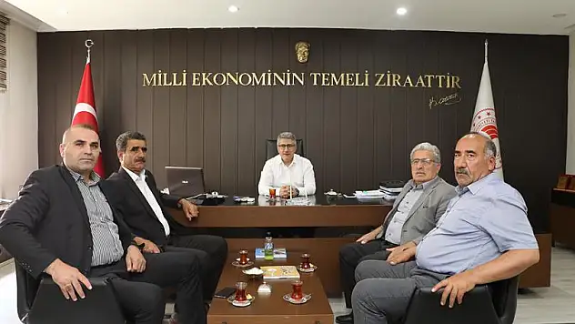 Ağrı'da Ziraat Odası Başkanlarından Müdür Engin'e Ziyaret